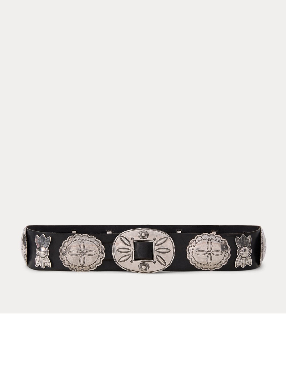 NWT $2,950 Ralph Lauren Collection Black Leather Concho Belt Size: XS Soldout!! - Picture 3 of 3